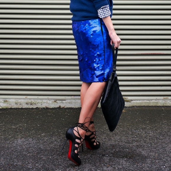 sequin pencil skirt zara